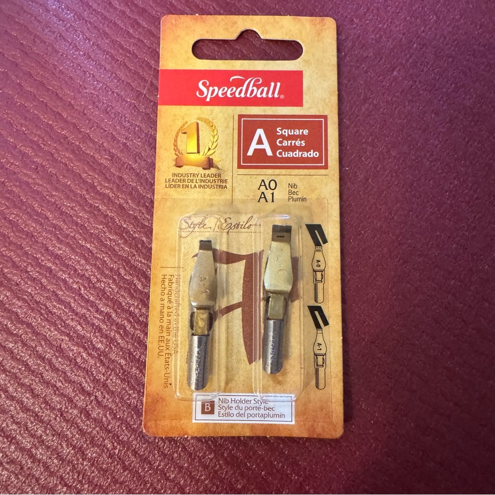 Speedball Lettering and‎ Drawing Square Pen Nibs A Style New Sealed